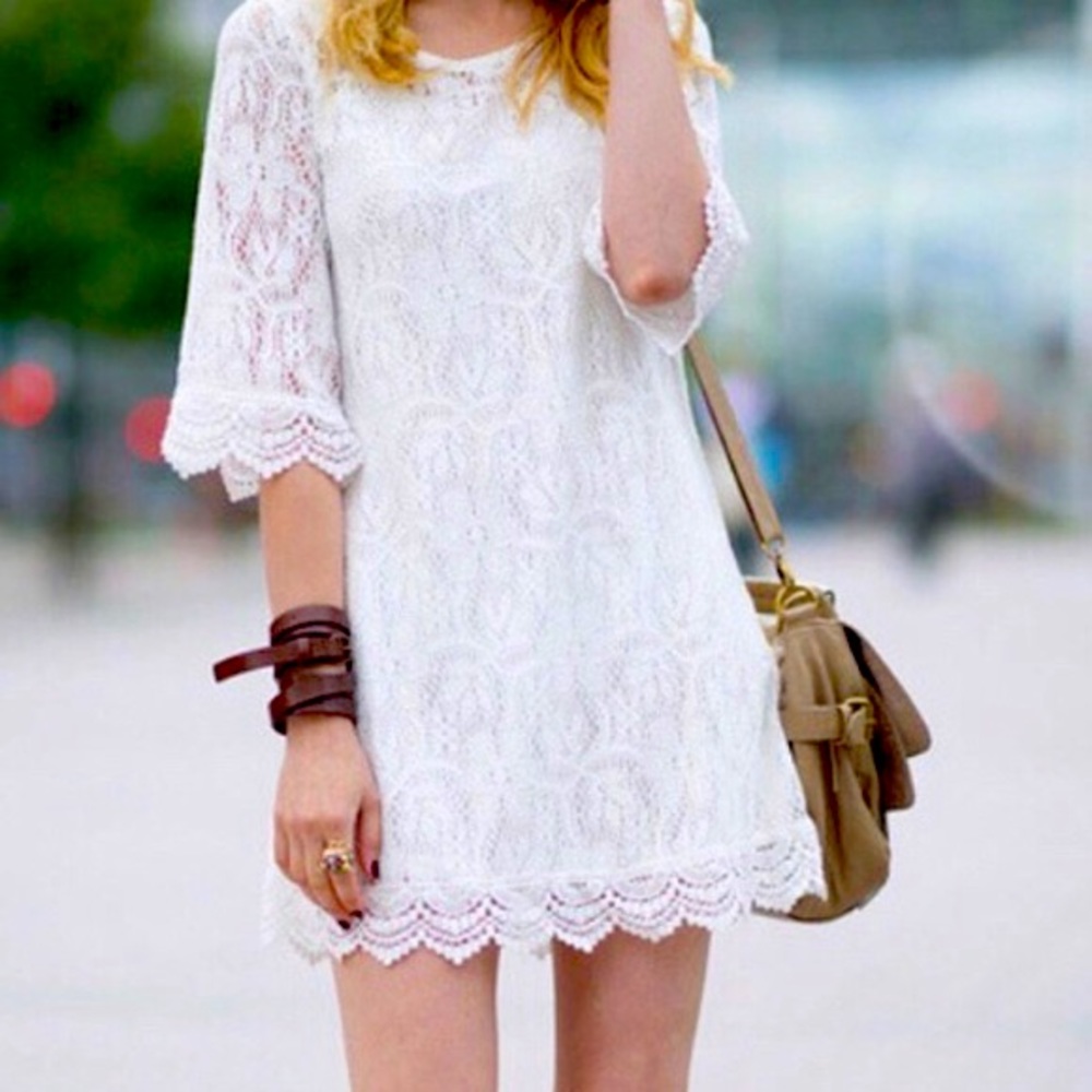 H&M Lace Shift Dress